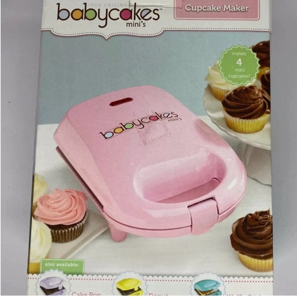 Babycakes Mini Cupcake Maker in Pink NIB - Picture 2 of 7